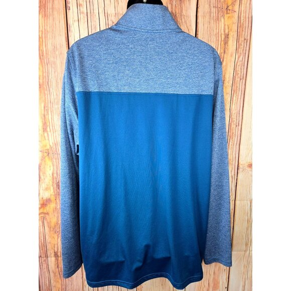 Under Armour Mens Loose Fit 1/2 Zip Pullover XXL Blue  Activewear - Picture 3 of 8
